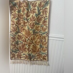 Wall Tapestry | Botanical Leaf Design | Earth-Tone Home Decor